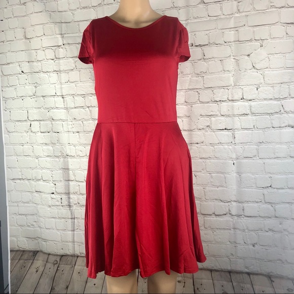 Low Back Fit and Flare Summer / Fall Dress - Picture 6 of 7